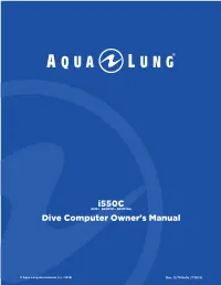 Dive Computer Owner's Manual I550c