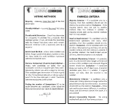 Fairness Criteria Voting Methods