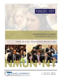 Hrc.Sheraton@Nmun.Org Sent to the Committee E-Mail Address ECOSOC Plenary