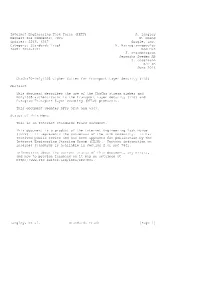 Internet Engineering Task Force (IETF) A. Langley Request for Comments: 7905 W
