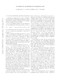 Numerical Semigroups Problem List