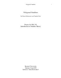 Polygonal Numbers 1