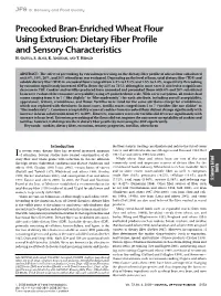 Precooked Bran-Enriched Wheat Flour Using Extrusion
