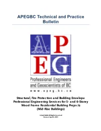 APEGBC Technical and Practice Bulletin