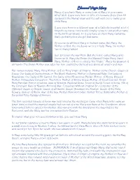 Blessed Virgin Mary Many of You Have Mary Or Some Form of Mary in Your Name