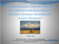 Groundwater and Soil  Oxygen and Nutrients (Soil Tilling, Blowers) (Biogenie, 2006)