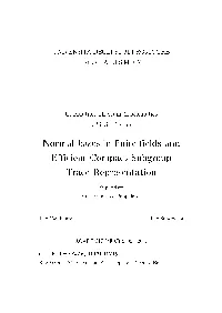 Normal Bases in Finite Fields and Efficient Compact Subgroup Trace Representation