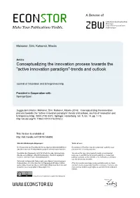 Active Innovation Paradigm"-Trends and Outlook