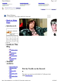 Back to Main Page Quicksearch Syndicate This Blog Monthly