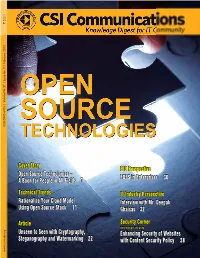 Cover Story Open Source Technologies