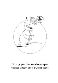 Study Part in Workcamps Methods to Learn About SCI and Peace Impressum