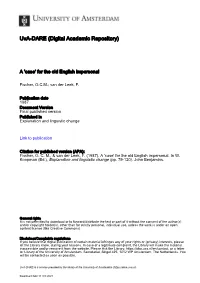 Uva-DARE (Digital Academic Repository)