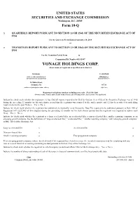 VONAGE HOLDINGS CORP. (Exact Name of Registrant As Specified in Its Charter)