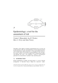 7 Epidemiology: a Tool for the Assessment of Risk