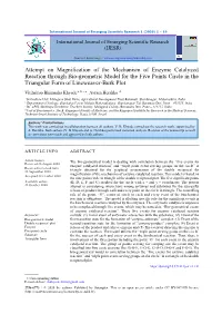 Attempt on Magnification of the Mechanism of Enzyme Catalyzed Reaction Through Bio-Geometric Model for the Five Points Circle In