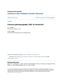 Cenozoic Paleoceanography 1986: an Introduction