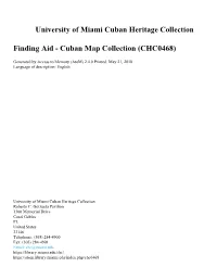Cuban Map Collection (CHC0468)