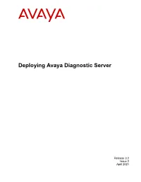 Deploying Avaya Diagnostic Server R3.2