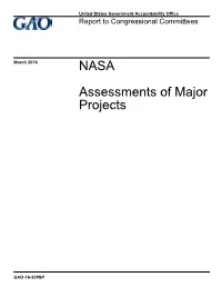 Gao-16-309Sp, Nasa