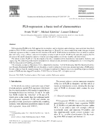 PLS-Regression