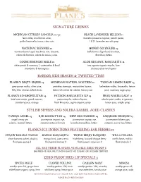 Signature Drinks