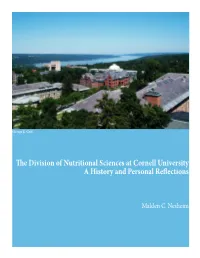 The Division of Nutritional Sciences at Cornell University a History and Personal Reflections