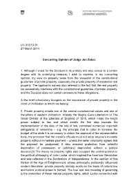 U-I-313/13-91 27 March 2014 Concurring Opinion of Judge Jan
