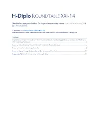 H-Diplo ROUNDTABLE XXI-14