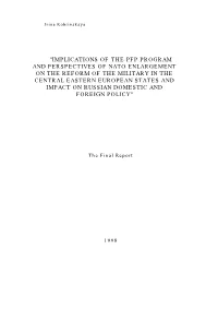 Implications of the Pfp Program And
