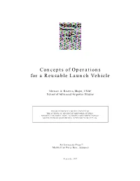 Concepts of Operations for a Reusable Launch Vehicle