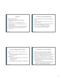 Introduction to Data Modeling