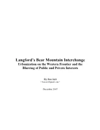 Langford's Bear Mountain Interchange