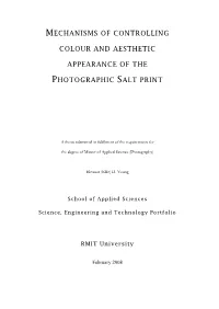 Mechanisms of Controlling Colour and Aesthetic