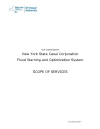 New York State Canal Corporation Flood Warning and Optimization System