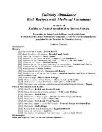 Culinary Abundance Rich Recipes with Medieval Variations