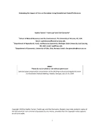 Es#Ma#Ng the Impact of Fires on Recrea#On Using Revealed and Stated Preferences