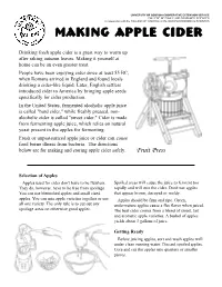 Making Apple Cider
