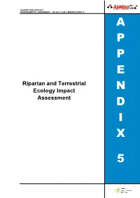 Modification 10 Environmental Assessment Appendix 5