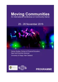 Refer to the Programme for Further Information