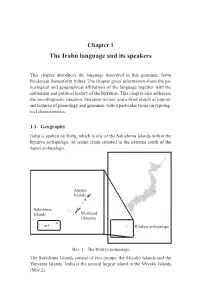The Irabu Language and Its Speakers