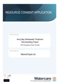 Army Bay Wastewater Treatment Reconsenting Project