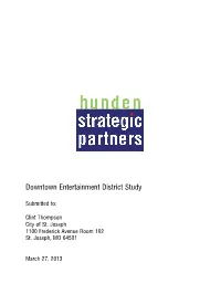 St. Joseph Entertainment District Study Executive Summary – Page 2
