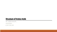 Structure and Functions of Amino Acids and Proteins