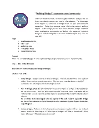 Building Bridges” – GSSI Junior Council’S Own Badge