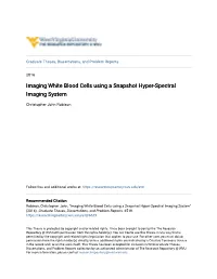 Imaging White Blood Cells Using a Snapshot Hyper-Spectral Imaging System