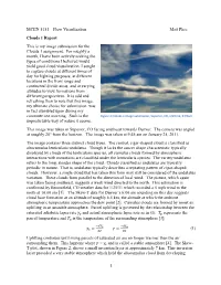 MCEN 5151 – Flow Visualization Matt Phee Clouds 1 Report This Is My