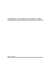 Scriptbasic Development Auxilliarry Files