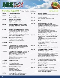 Thursday, August 19 Putting Carbon in Context 2