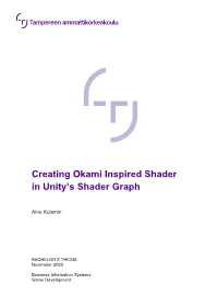 Creating Okami Inspired Shader in Unity's Shader