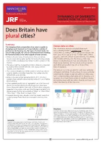 Does Britain Have Pluralcities?